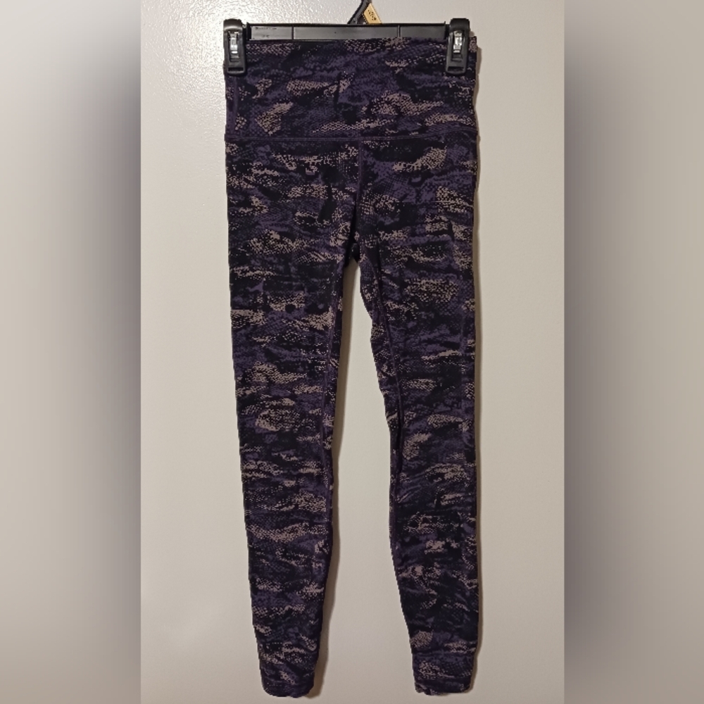 lululemon athletica Dark Purple Patterned Leggings
